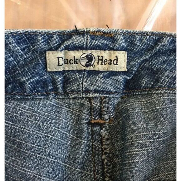 Vintage Y2K Duck Head Jeans Women 6 Blue Bootcut Minimalist Classic Streetwear - Picture 5 of 9